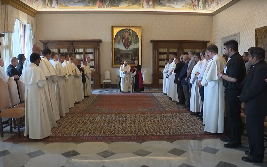 I Canonici regolari lateranensi in udienza da Papa Francesco il 19 giugno 2023
